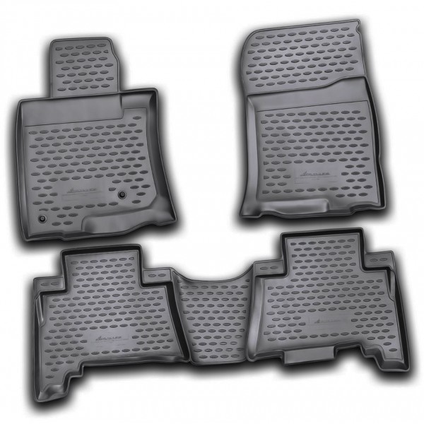 3D Patosnice TOYOTA Land Cruiser Prado (J150) 2009-2013, 5 sedišta, set 4 kom.